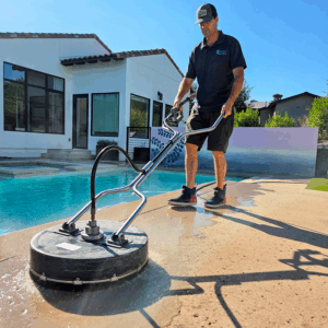 Residential pool deck surface cleaning in Austin TX