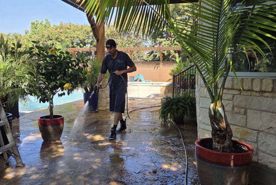 Low pressure patio washing Austin TX